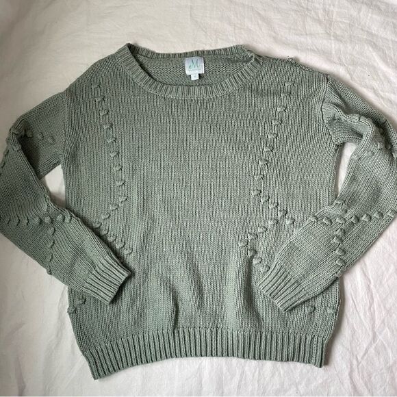 Mint Julep Boutique Sage Sweater (ShoptheMint) - Picture 1 of 3